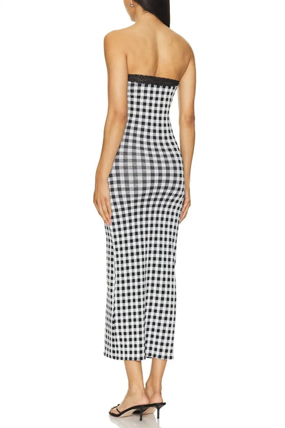 Vanessa Gingham Print Dress Set