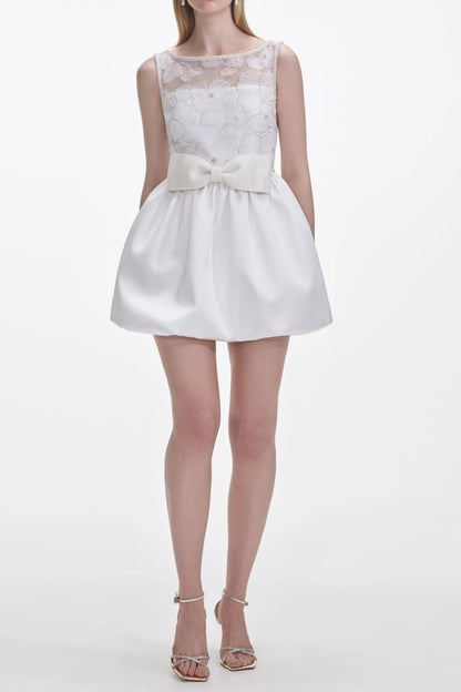 White Tulle Mini Dress