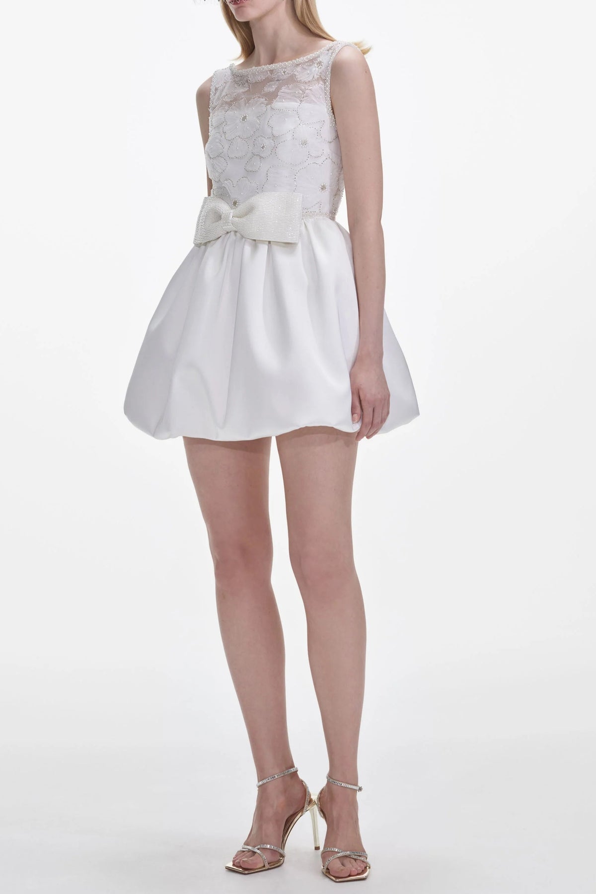 White Tulle Mini Dress