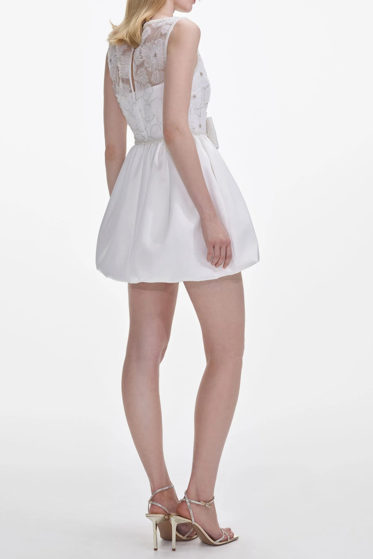 White Tulle Mini Dress