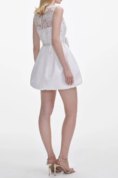 White Tulle Mini Dress