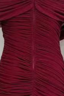burgundy mesh mermaid evening gown