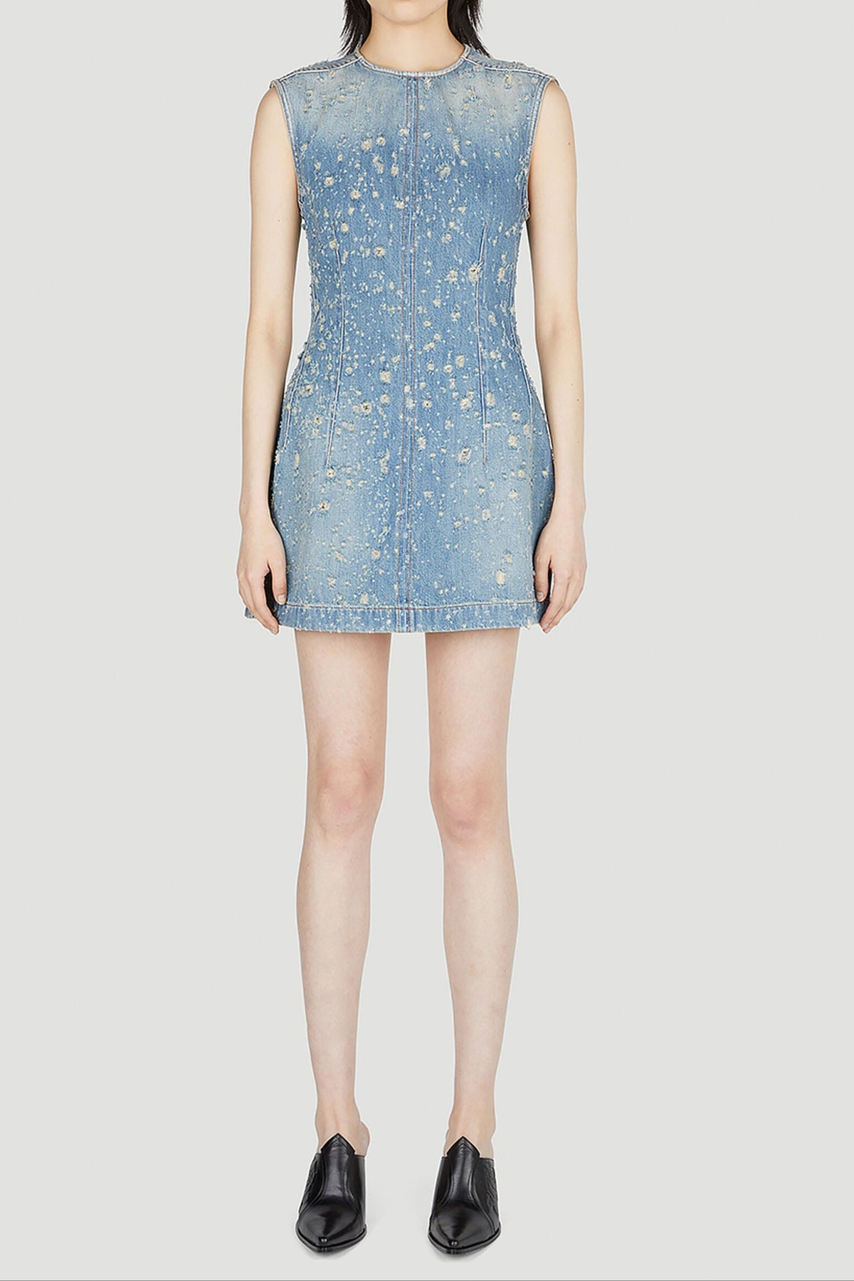 Tunic Mini Dress in Blue