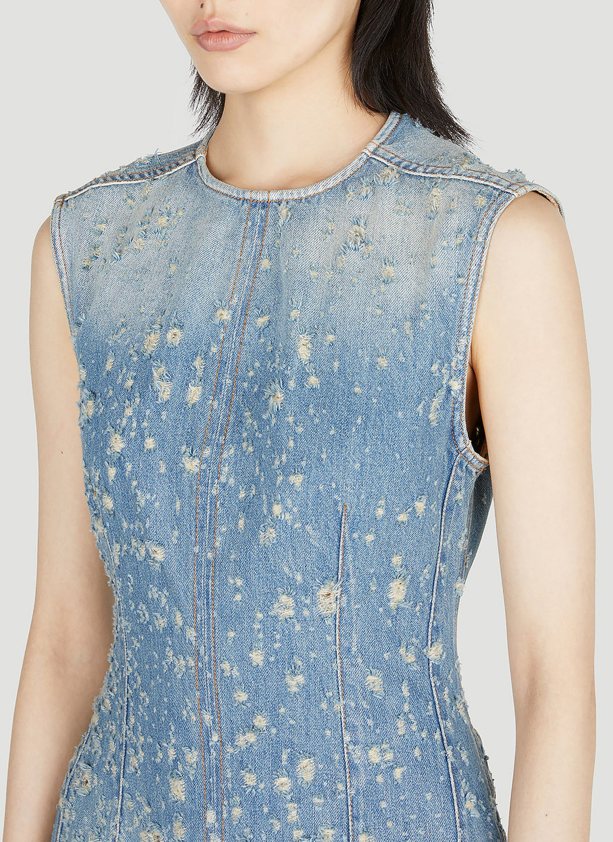 Tunic Mini Dress in Blue