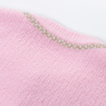 pink jacket & skirt matching set