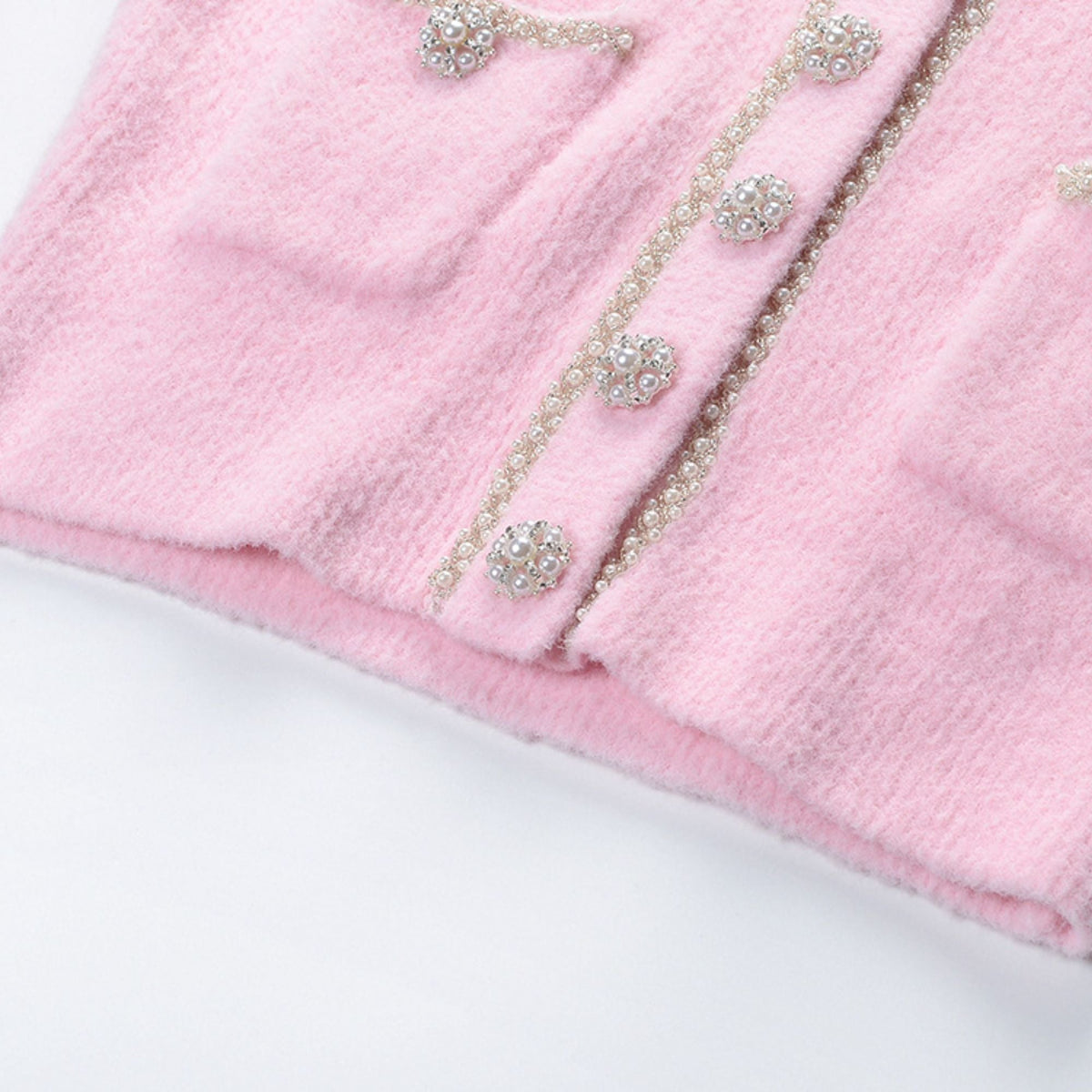 pink jacket & skirt matching set