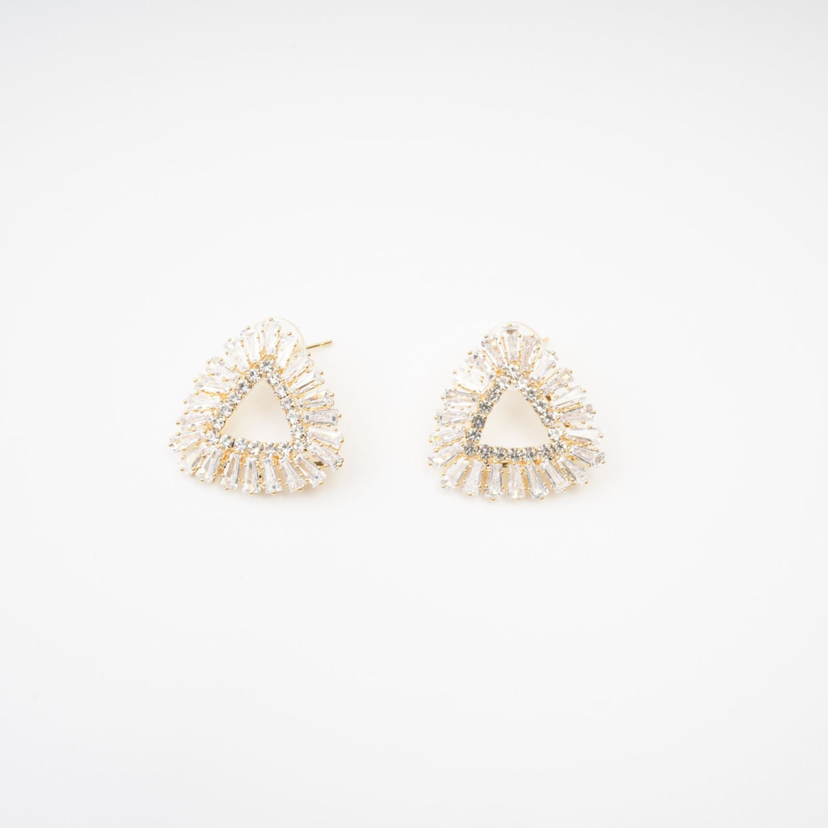 Aurore triangle crystal-embellished earrings