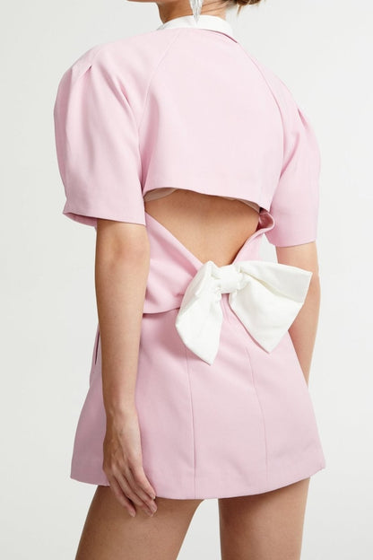 Azura open-back mini dress