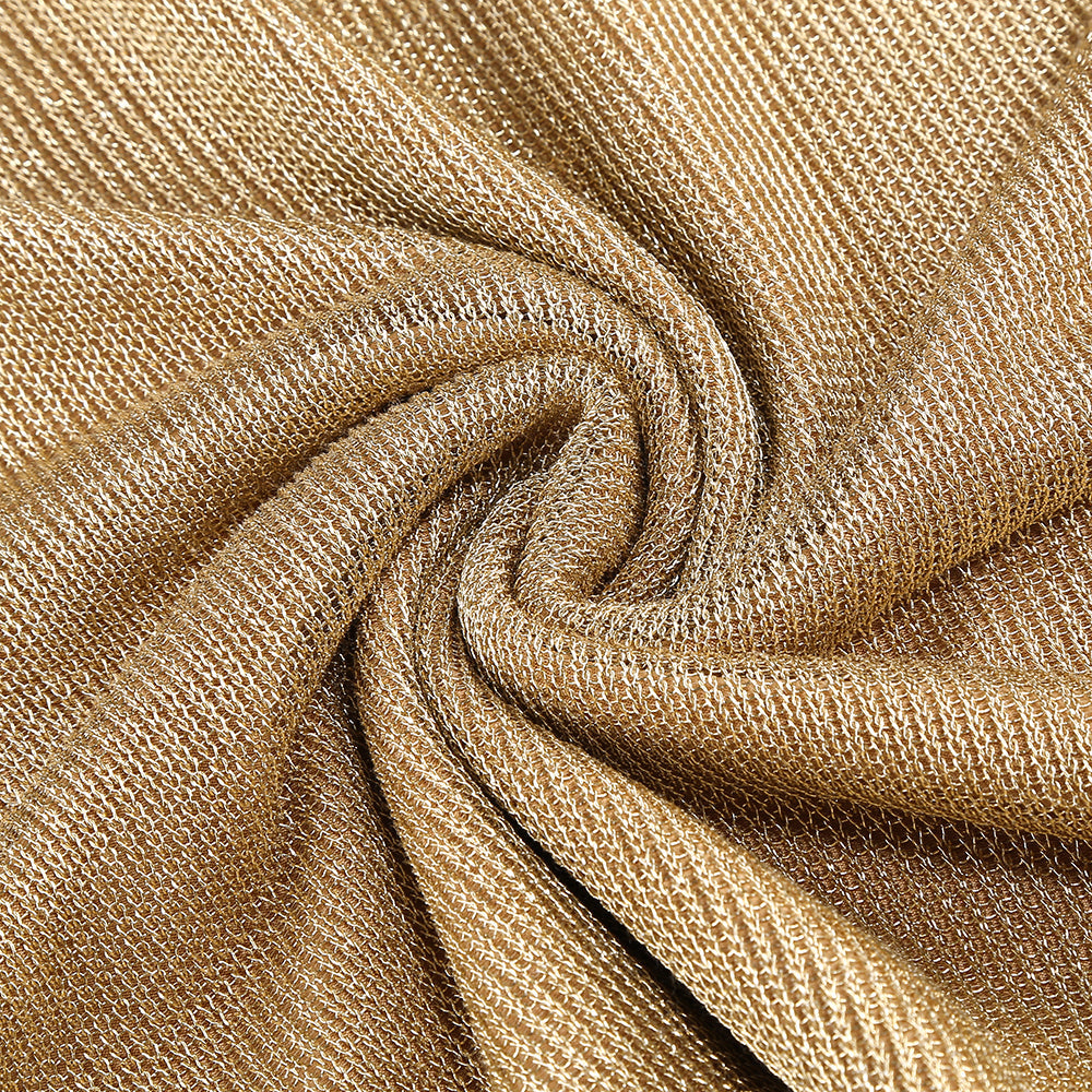 one-shoulder draped bodycon maxi dress in khaki
