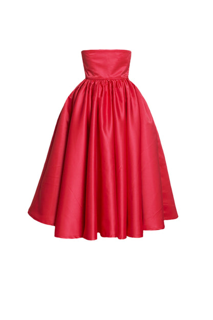 pleated mini dress