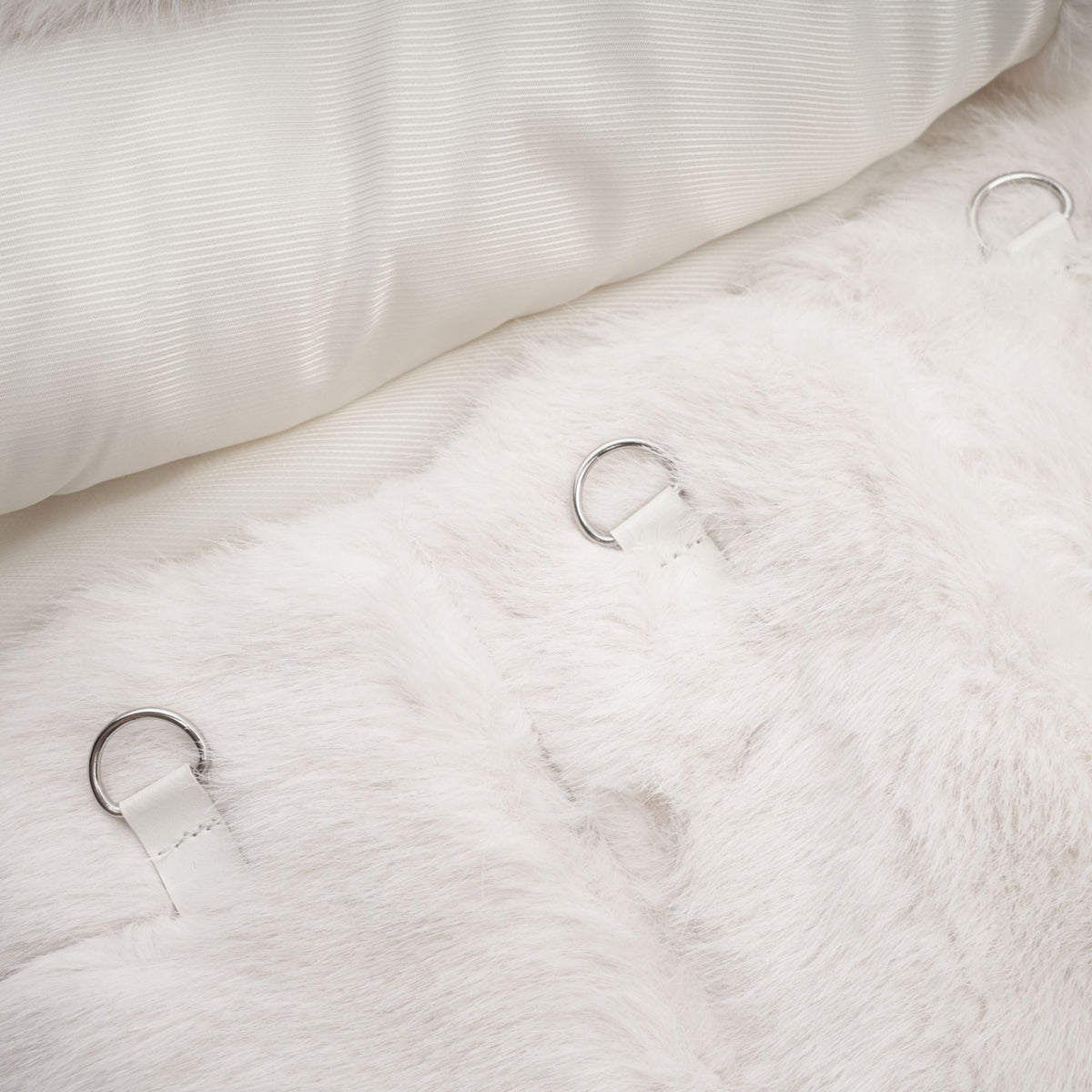 fur jacket & skirt matching set