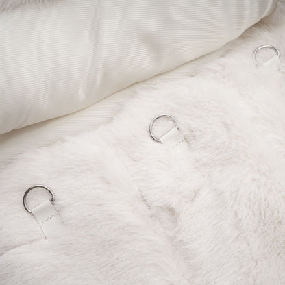 fur jacket & skirt matching set