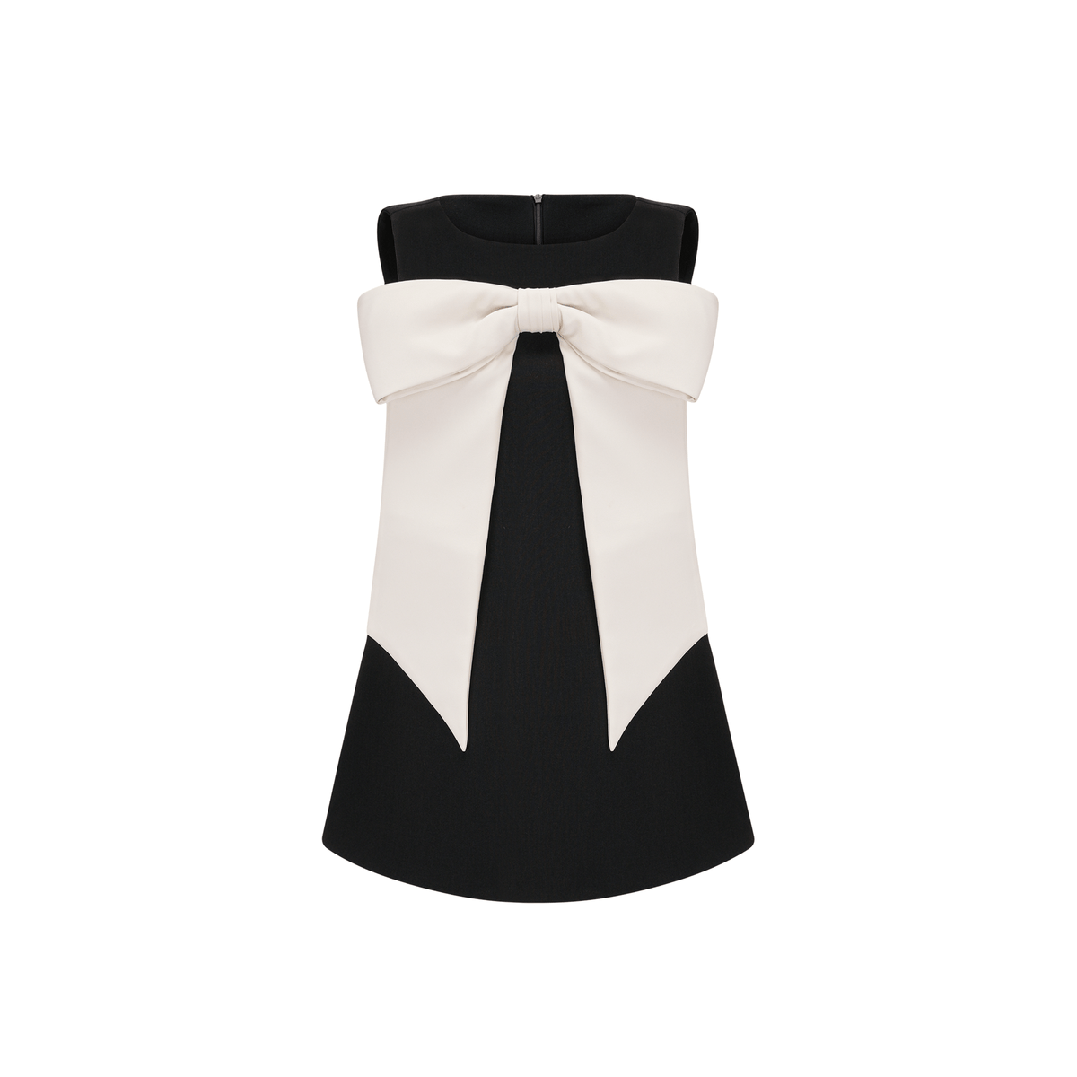 Camillei bowknot black mini dress