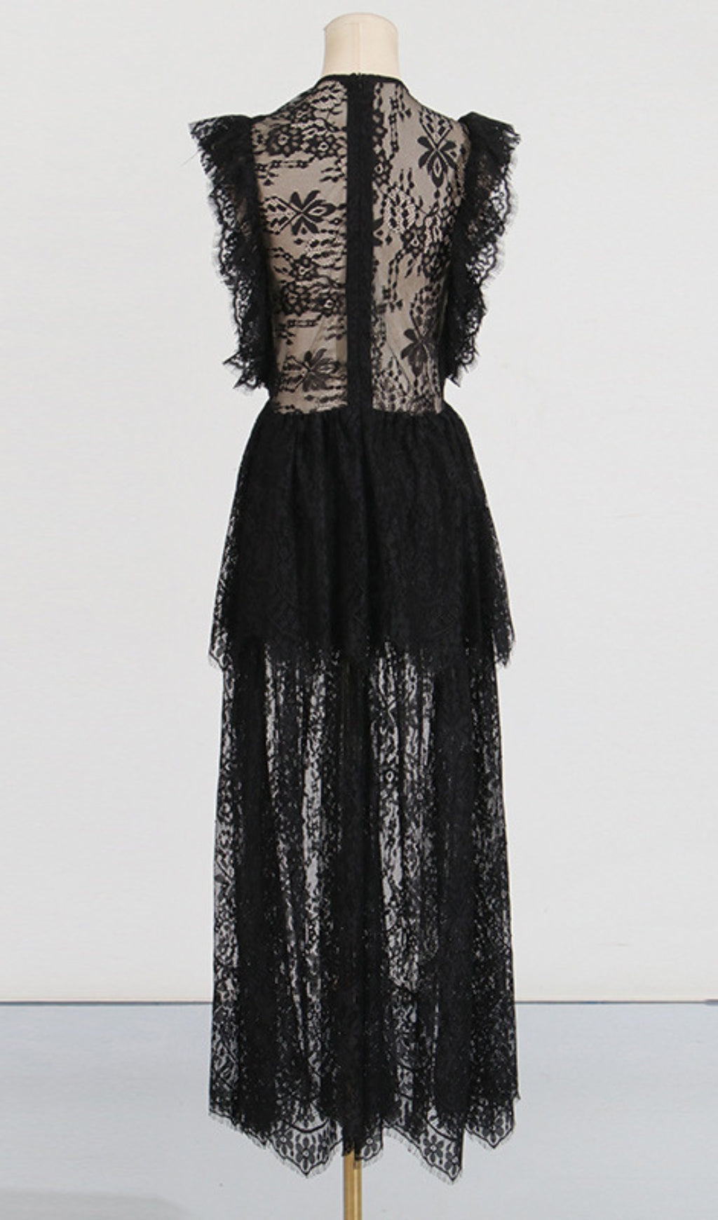 Tiered Lace Maxi Dress