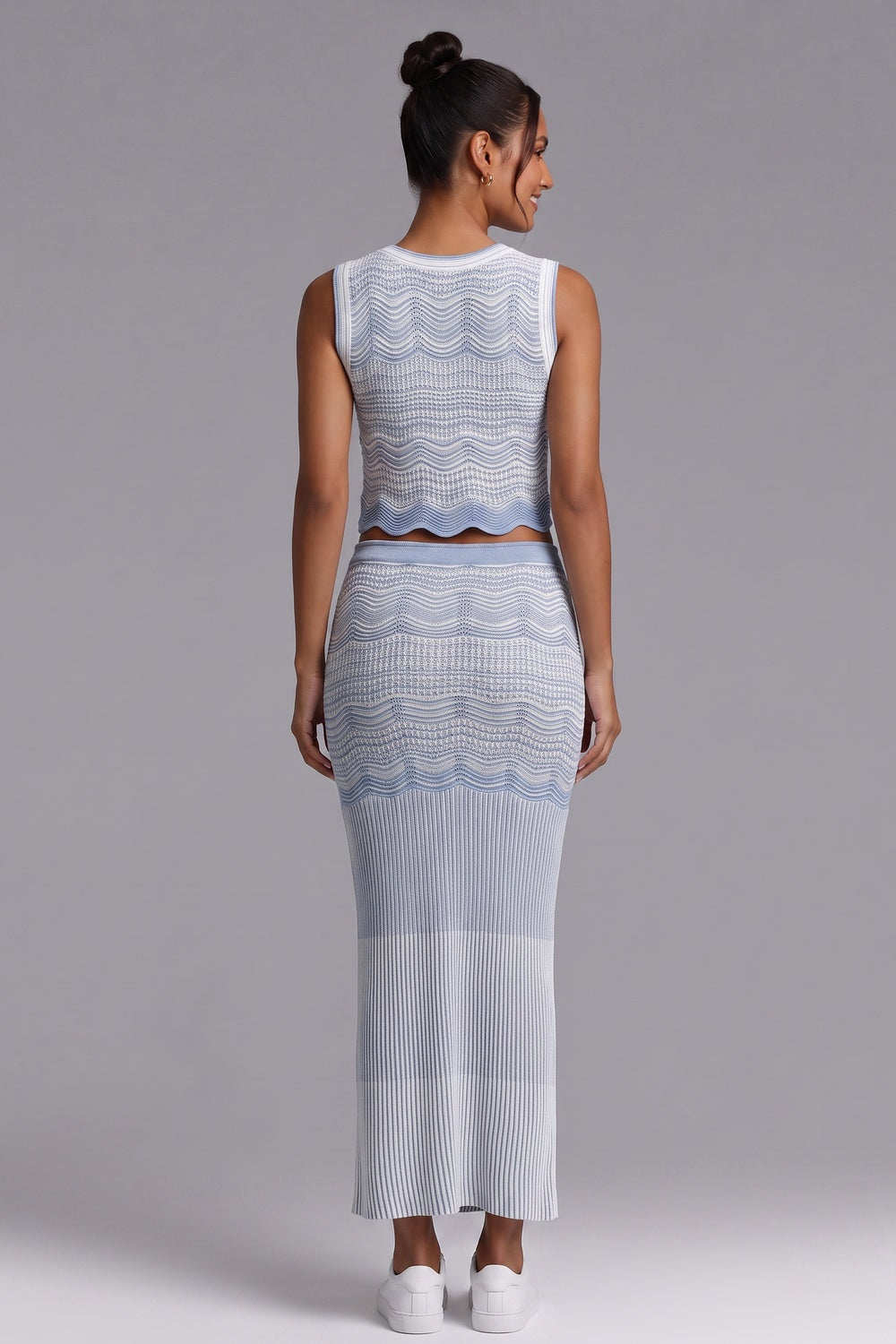 Premium Fabric Two-Piece Knit Set Premium Fabric - product view 4