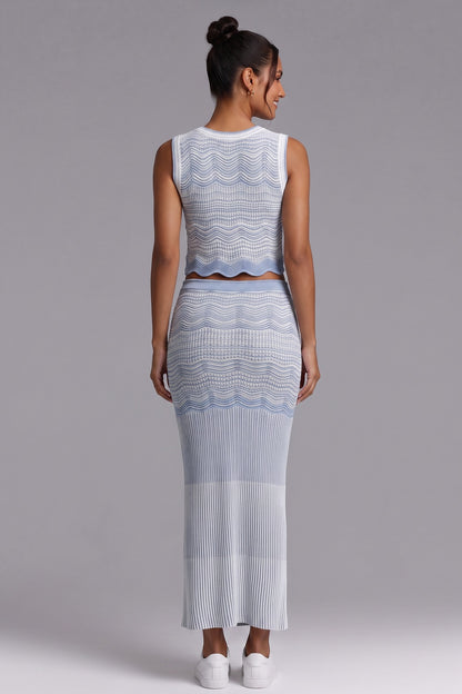 Premium Fabric Two-Piece Knit Set Premium Fabric - product view 4
