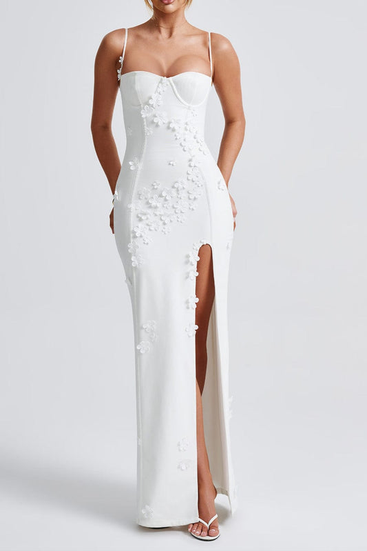 Dalary Maxi Dress - Ivory Lined