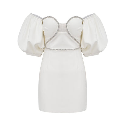 DOROTHÉE PUFF-SLEEVED DRESS