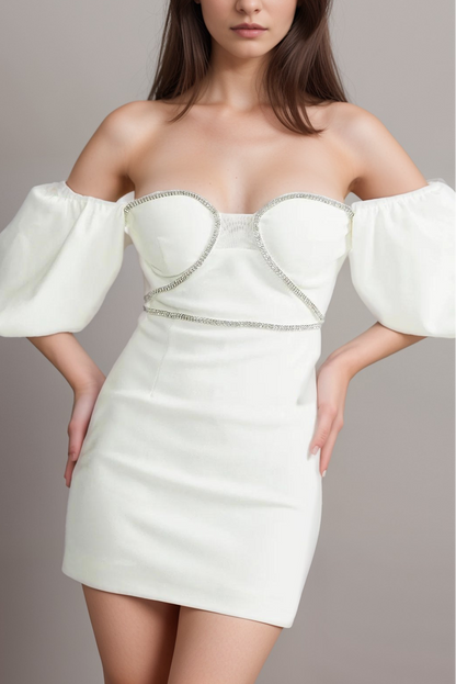 DOROTHÉE PUFF-SLEEVED DRESS