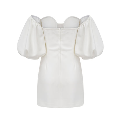 DOROTHÉE PUFF-SLEEVED DRESS