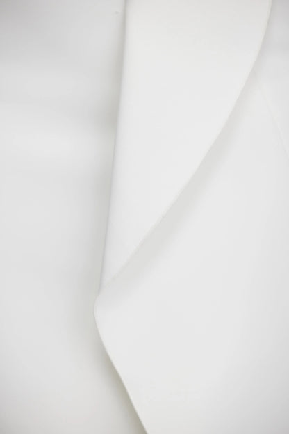 Irregular ruffle fishtail skirt in ivory