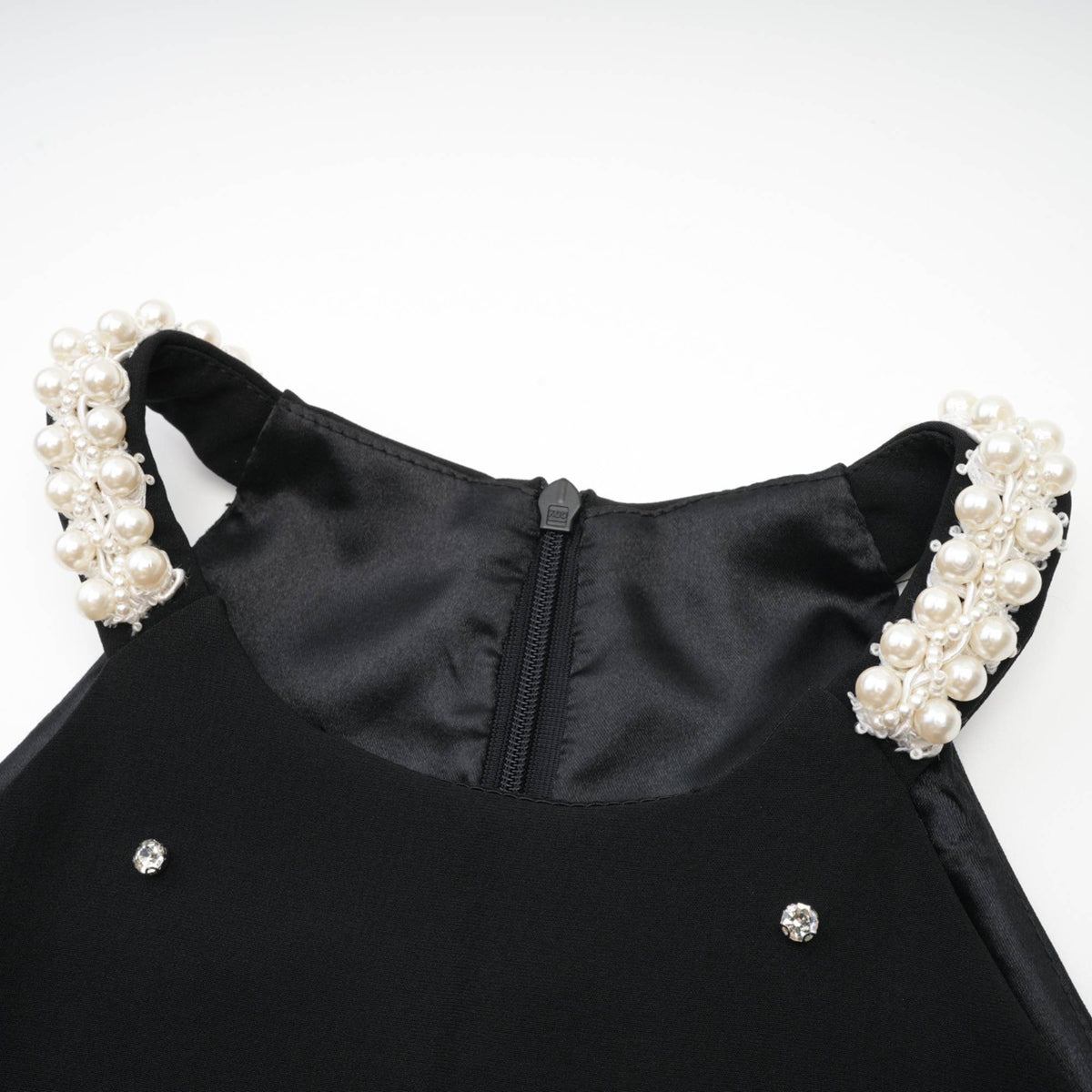 off shoulder mini dress in black