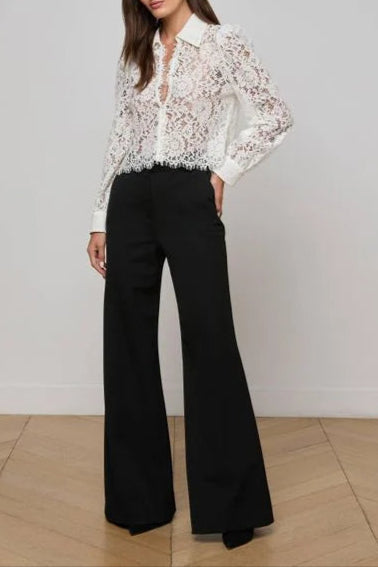 White 'Agence Anita Lace Blouse Top