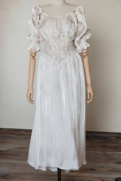 Spot LaceMa French court style lace dress