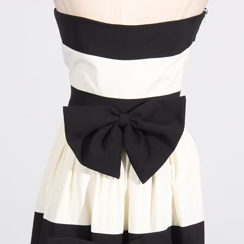Sandrine pleated bow-embellished maxi dress