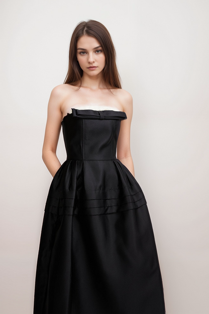 Felisara midi dress in black