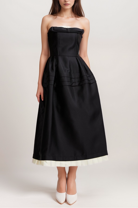 Felisara midi dress in black