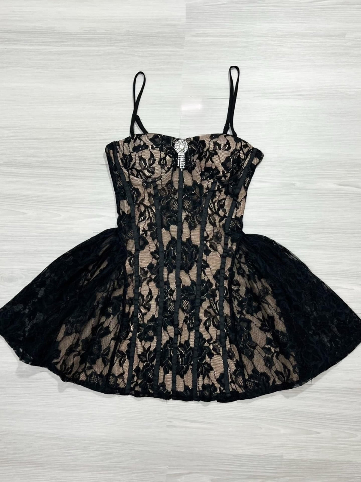 Camilla Corset Lace Mini Dress