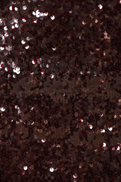 Strapless sequin Mini Dress in Burgundy