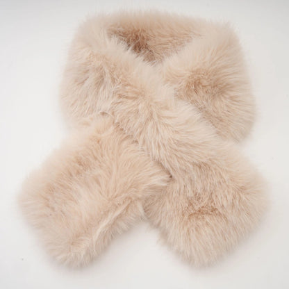 Rosella detachable-cape faux-fur coat