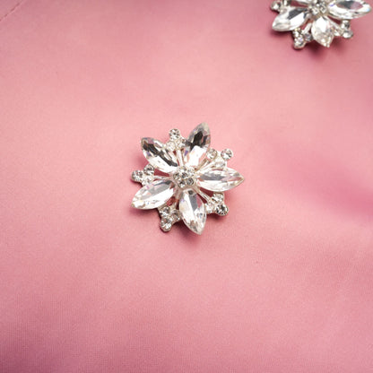 Iris embellished crop top & skirt matching set