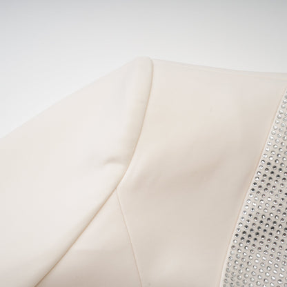 Jeanne crystal-embellished tailored dress coat