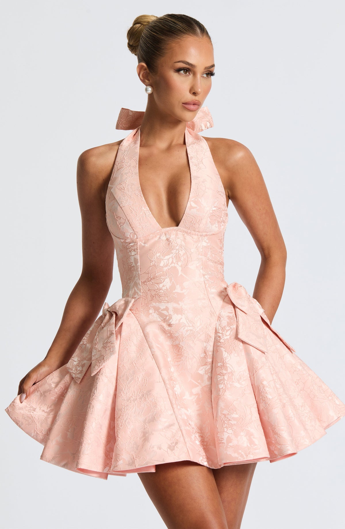 Jocelyn Mini Dress - Soft Peach
