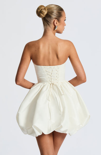 Lotus Mini Dress - Ivory
