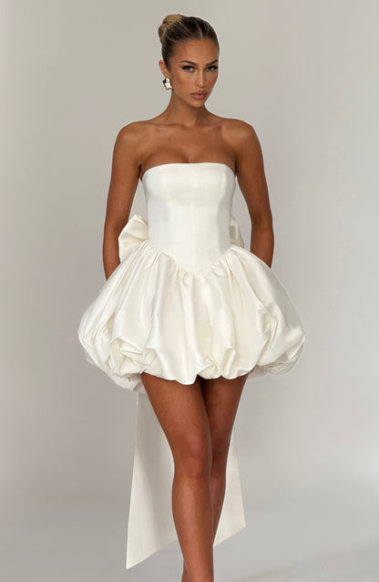 Lotus Mini Dress - Ivory