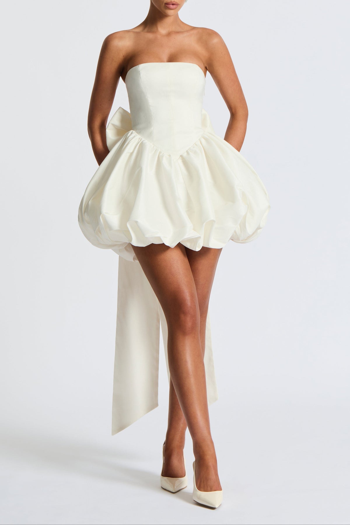 Lotus Mini Dress - Ivory