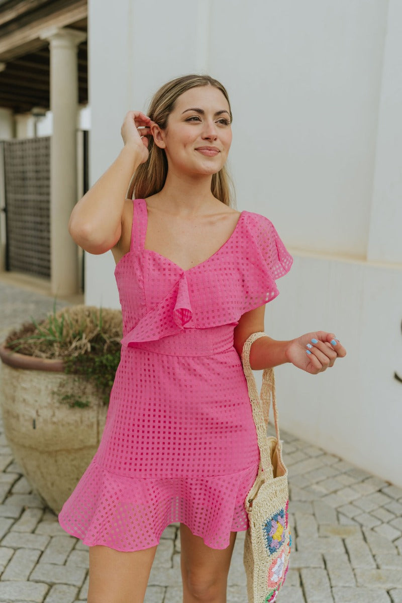 In the Moment Dress in Pink