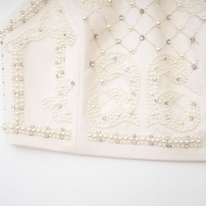 Luna embellished top & skirt matching set