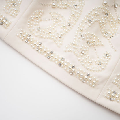 Luna embellished top & skirt matching set