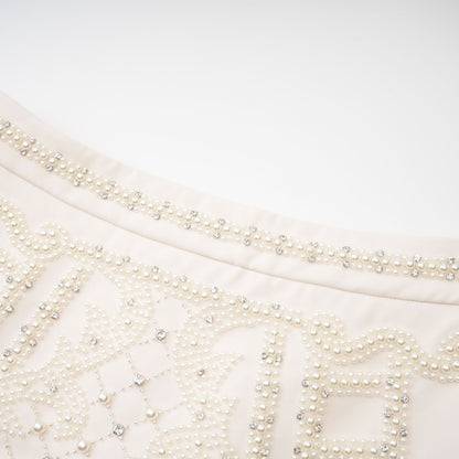 Luna embellished top & skirt matching set