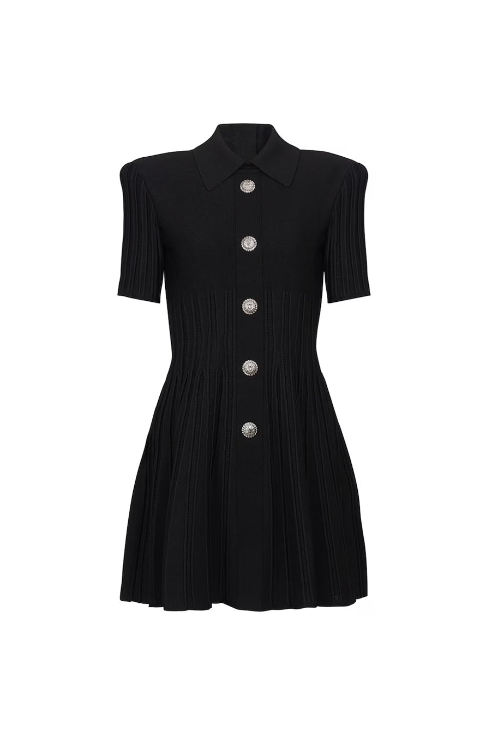 kristin Black Knitted Mini Dress