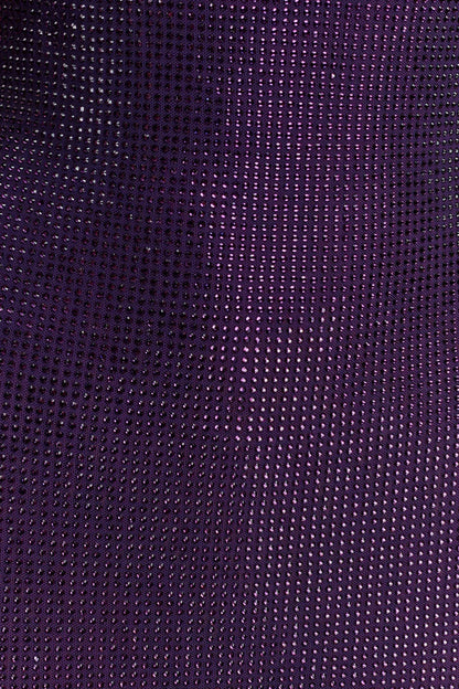 modesty sequin Mesh Back Maxi Dress - Purple