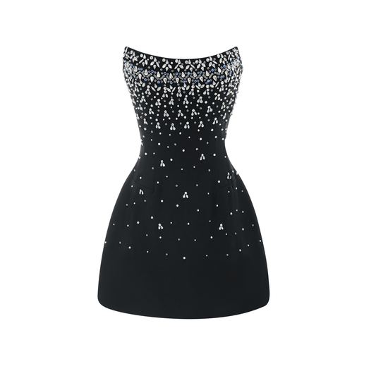MELISANDE EMBELLISHED MINI  DRESS
