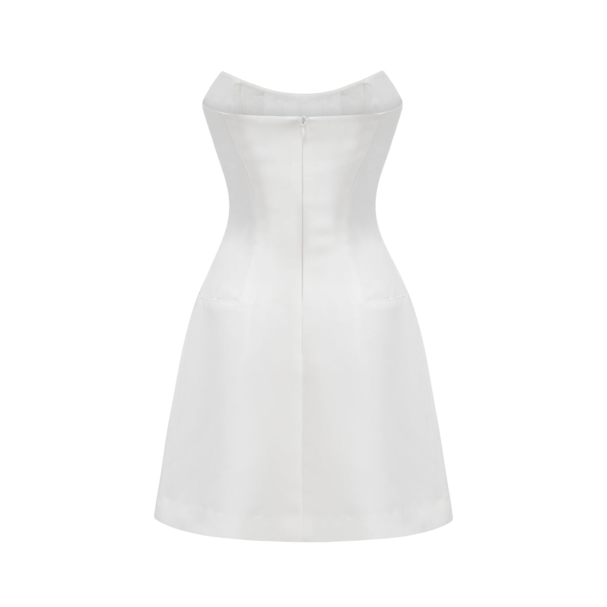 MELISANDE EMBELLISHED MINI  DRESS IN WHITE