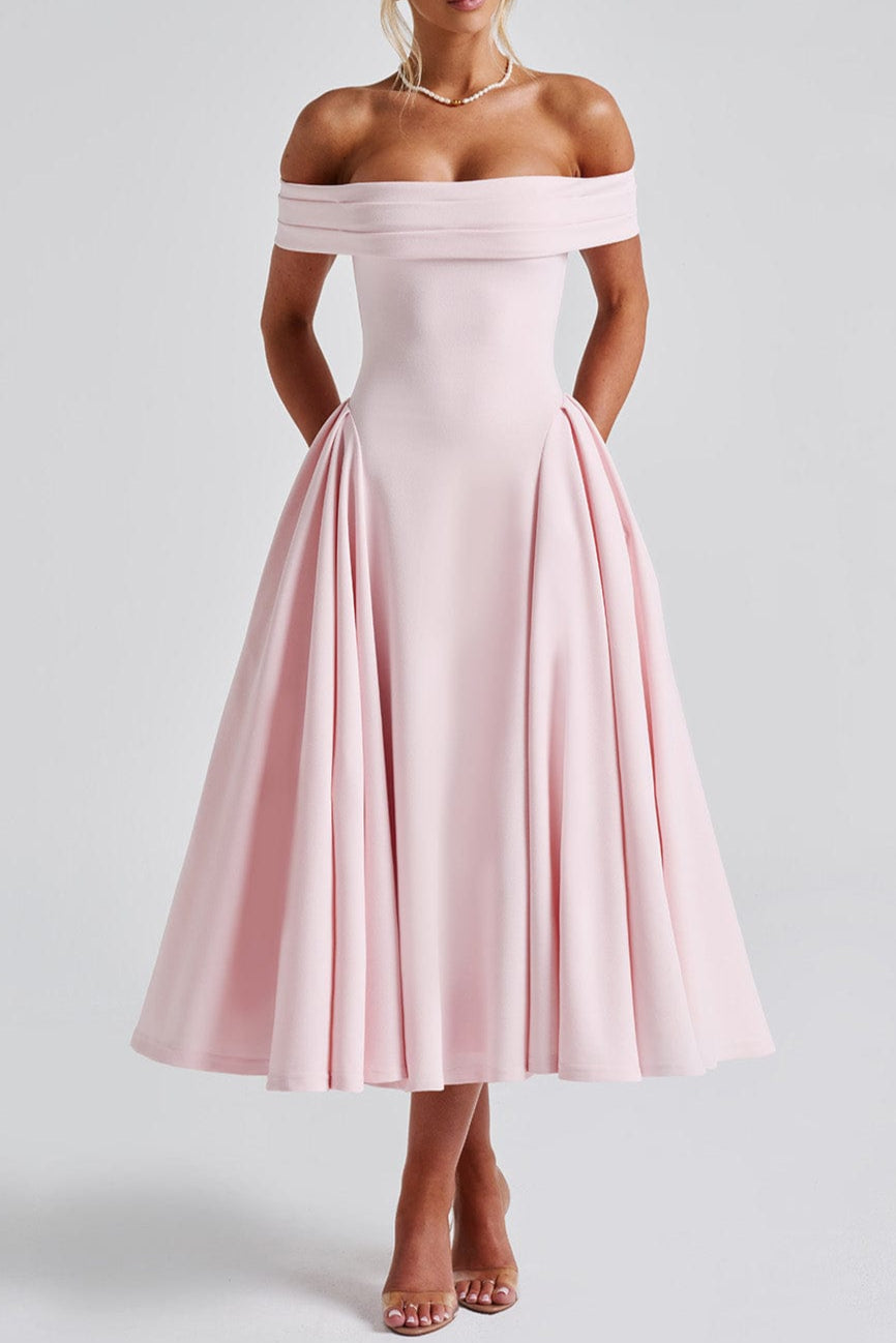 Miranda Midi Dress - Blush