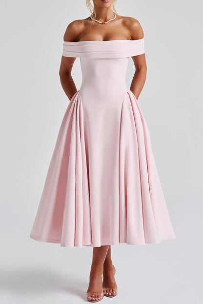 Miranda Midi Dress - Blush